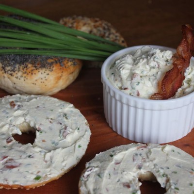 Chives and Bacon schmear